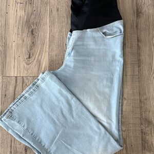 Isabel Maternity by Ingrid & Isabel Light Blue Boot Cut Pants